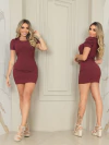 Vestido MARSALA PRINCESA canelado