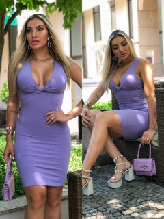 Vestido Lilás NOZINHO canelado