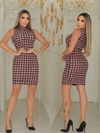 Vestido PDP ROSE gola sem manga