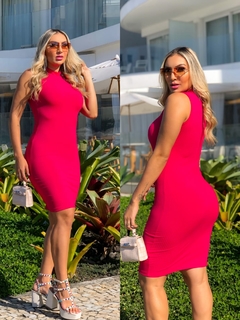 Imagem do Vestido PINK midi gola sem manga