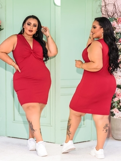 VESTIDO VERMELHO NOZINHO PLUS