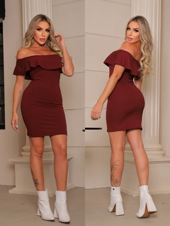 Vestido Marsala CIGANINHA