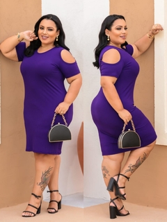 Vestido Plus Recort Violeta