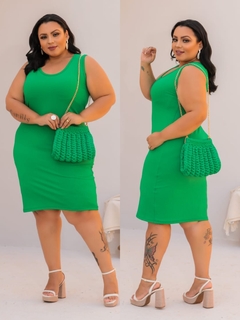Vestido Plus Regata Esmeralda