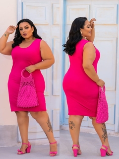 Vestido Plus Regata Pink - loja online