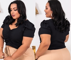 CROPPED PRINCESA PLUS SIZE PRETO - comprar online