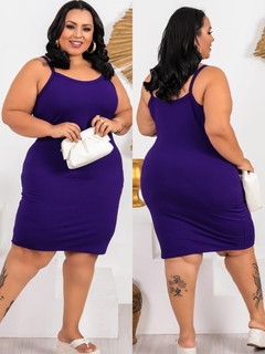 Vestido Alcinha Plus Violeta