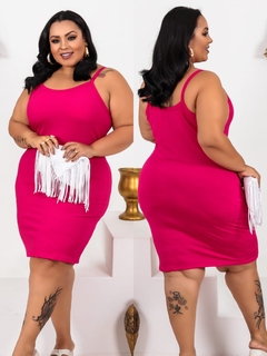 Vestido Alcinha Plus Pink