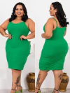 Vestido Alcinha Plus Esmeralda
