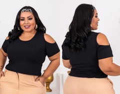 CROPPED RECORT PLUS PRETO