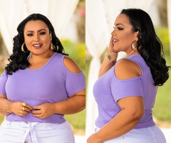 CROPPED RECORT PLUS LILAS