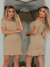 Vestido Amêndoa BABADO