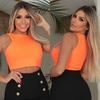 Cropped SARAH Laranja Neon
