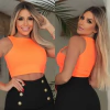 Cropped SARAH Laranja Neon