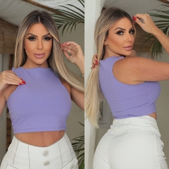 Cropped SARAH Lilás