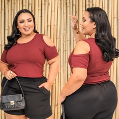 CROPPED RECORT PLUS MARSALA