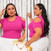 CROPPED RECORT PLUS FUCSIA