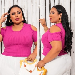 CROPPED RECORT PLUS FUCSIA