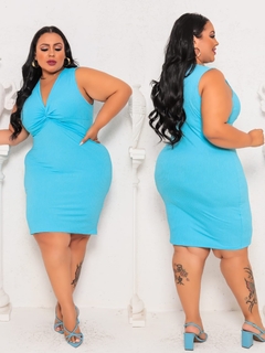 VESTIDO BABY BLUE NOZINHO PLUS