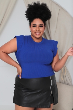 CROPPED BIC PLUS SIZE MUSCLE TEE