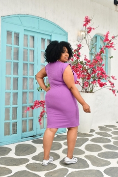 Vestido Lilas Plus Size Muscle Tee - GGS Modas