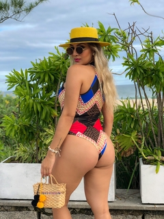 Body gola corrente azul e vermelha - GGS Modas