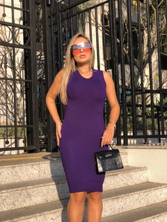 Vestido Violeta MIDI REGATA - comprar online