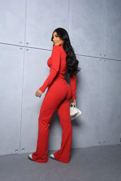 CALÇA VERMELHO CANELADO POWER FLARE - GGS Modas