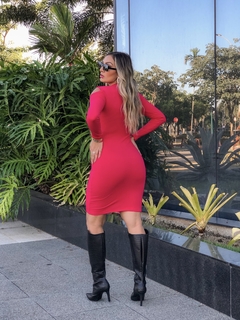 VESTIDO PINK GOTA MANGA LONGA - GGS Modas