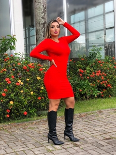 VESTIDO LAÇO 2 EM 1 LARANJA CANELADO na internet