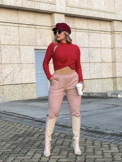 CROPPED VERMELHO CANELADO na internet