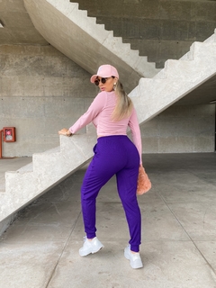 CALÇA VIOLETA CANELADO - comprar online