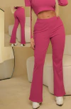 CALÇA FUCSIA CANELADO POWER FLARE