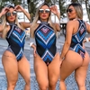 Body gola arabesco azul