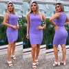 Vestido lilás MIDI REGATA
