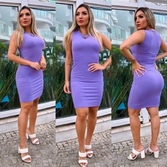 Vestido lilás MIDI REGATA