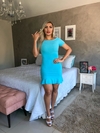 Vestido BABY BLUE BABADO