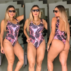 Body maiô ELASTICO penas negras na internet