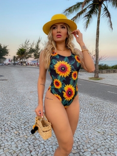 Body REGATA girassol preto - GGS Modas