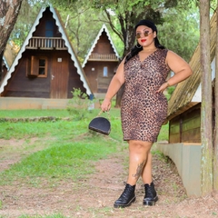 VESTIDO ONÇA NOZINHO PLUS - loja online