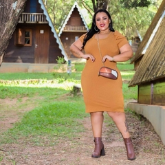 Vestido Plus Size Caramelo PRINCESA