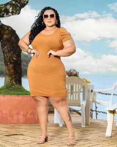 Vestido Plus Size Caramelo PRINCESA - comprar online