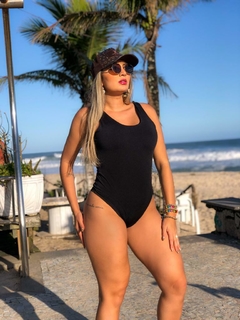 Imagem do Body maiô ELASTICO nas costas preto