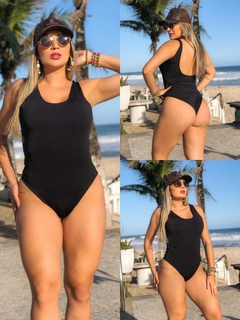 Body maiô ELASTICO nas costas preto - GGS Modas