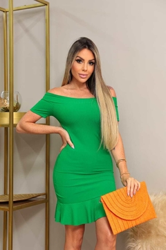 Vestido ESMERALDA BABADO - comprar online