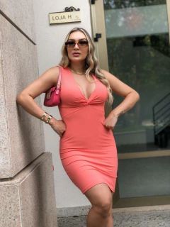 Vestido ACEROLA NOZINHO canelado - comprar online