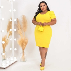 Vestido Amarelo Plus PRINCESA - comprar online