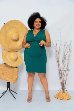VESTIDO VERDE JADE NOZINHO PLUZ na internet