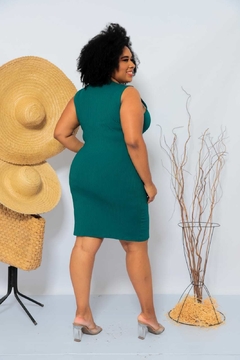VESTIDO VERDE JADE NOZINHO PLUZ - GGS Modas