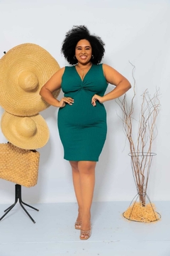 VESTIDO VERDE JADE NOZINHO PLUZ - loja online